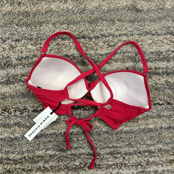 Robin Piccone Ava Pink Punch Bikini Top Sz Small NWT | Robin Piccone Bikini Top - Picture 5 of 14
